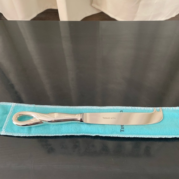 NWOT Tiffany & Co Elsa Peretti Padova 1984 sterling silver handle cheese knife - Picture 2 of 10